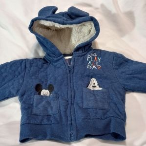 Disney Baby Quilted Jacket Size 12M